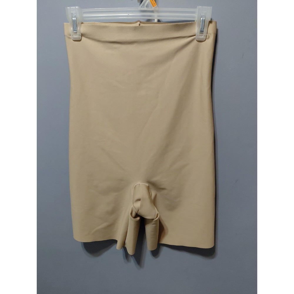 Skims Body High Waisted Mid Thigh Short Shapewear Natural Womens L Sculpting